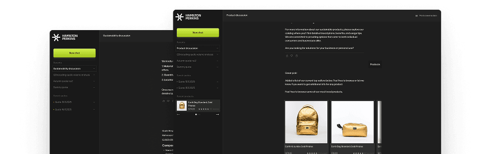 Hamilton Perkins Collection AI Chatbot hero image
