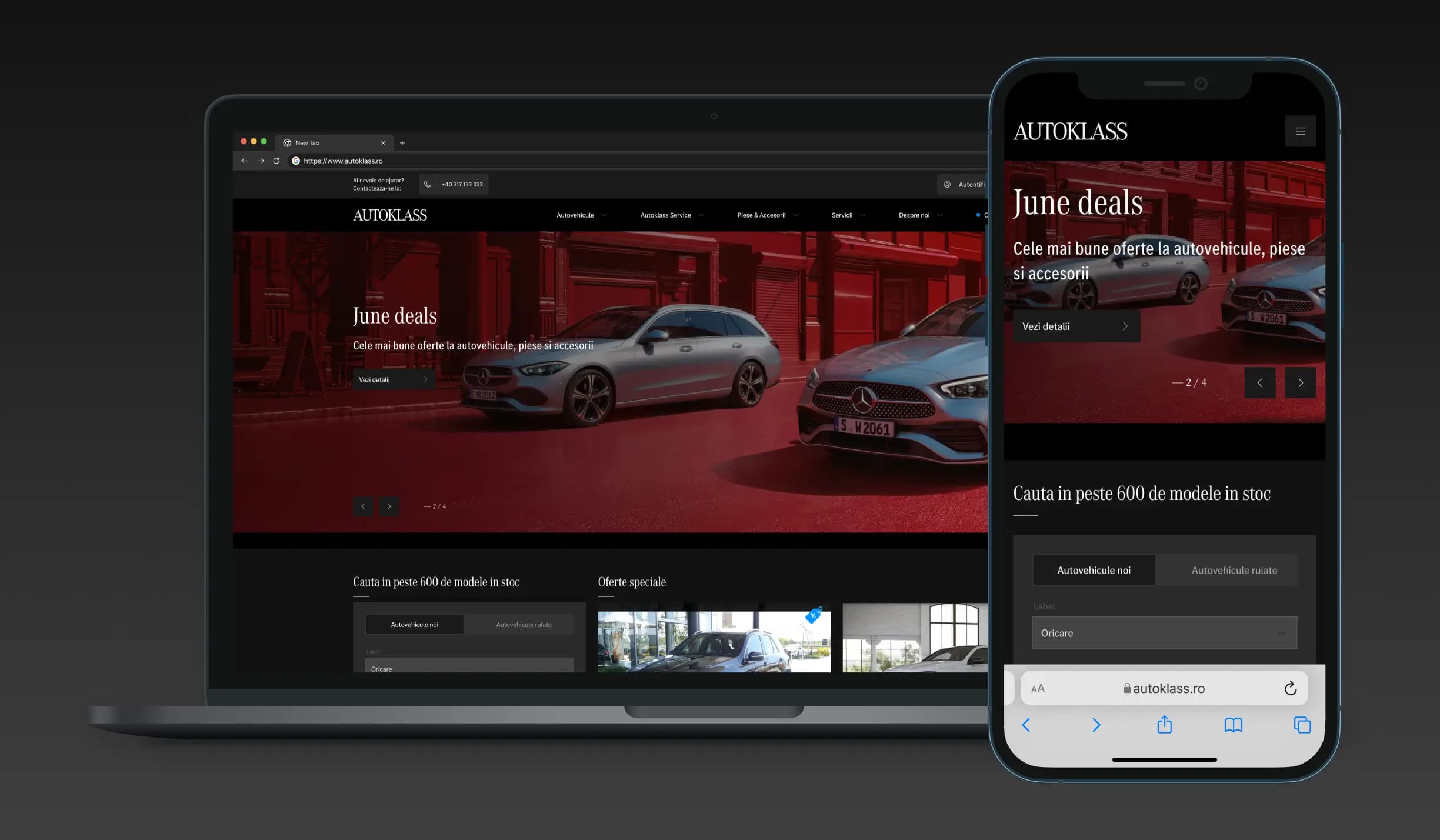 autoklass website screenshot
